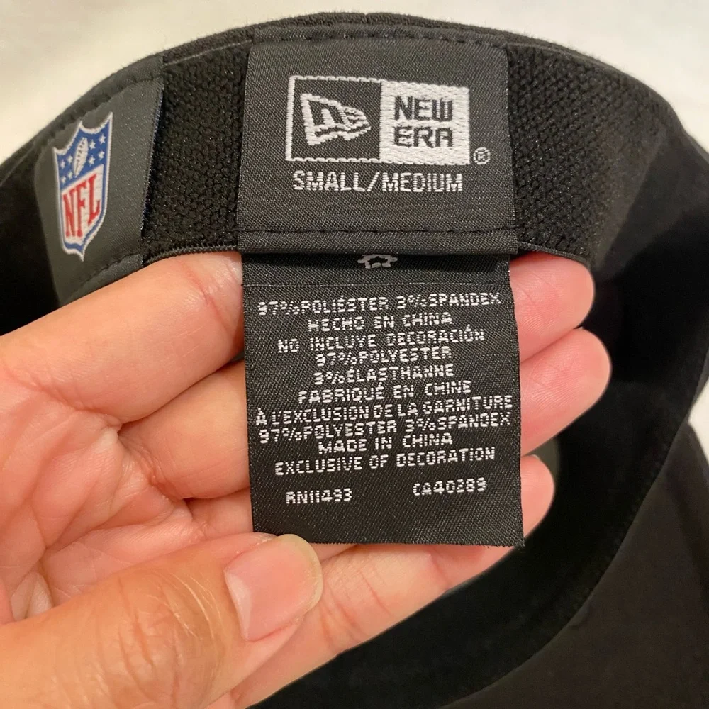 New Era New York Jets 39THIRTY Black Cap Small/Medium Football